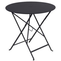 FERMOB - Runder Tisch Bistro en Metall, lackierter Stahl - Couleur Grau - 74 x 103 x 74 cm