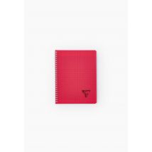 Cahier 17x22cm, grands carreaux, 100 pages, couverture plastique