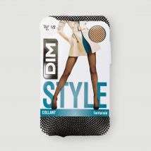 Dim - Collant fantaisie résille noir dim - Noir - 3-4 - Femme