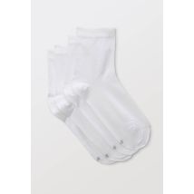 Bleu Foret - Lot de 2 paires de socquettes fantaisies en fil d'écosse bleuforêt - Blanc - Unique - Femme