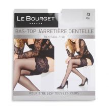 Le Bourget - Bas-top jarretière dentelle 15d, le bourget - Noir - 2 - Femme
