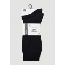 Lot de 2 paires de chaussettes en laine - Bleu foncé - 43-46 - Homme - Monoprix