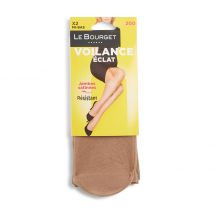 Le Bourget - Mi-bas brillant - Beige clair - Unique - Femme