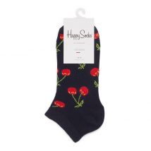 Happy Socks - Paire de socquettes à motif cerise en coton happy socks - Noir - Unique - Femme