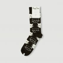 Happy Socks - Paire de chaussettes à motif chat en coton happy socks - Noir - Unique - Femme