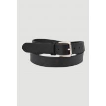 Ceinture unie , cuir lisse responsable - Noir - 110 - Homme - Monoprix Homme