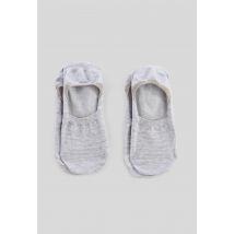 Lot de 2 paires de protège-pied fantaisie en fil d'écosse - Gris - Unique - Femme - Monoprix Femme