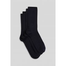 Bleu Foret - Lot de 2 paires de chaussettes à cotes en fil d'écosse bleuforêt - Bleu foncé - 43-46 - Homme