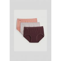 Sloggi - Lot de 3 culottes midi en coton sloggi - Rose - 44 - Femme