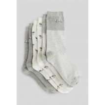 Lot de 3 paires de chaussettes à motifs chat - Gris - Unique - Femme - Monoprix Femme