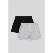 Lot de 2 caleçons à imprimé - Noir - M - Homme - Monoprix Homme