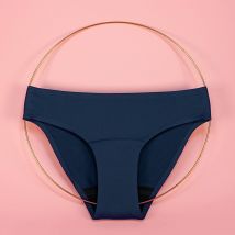 Smoon - Culotte menstruelle flux léger à moyen smoon, certifié oeko-tex - Bleu foncé - S - Femme