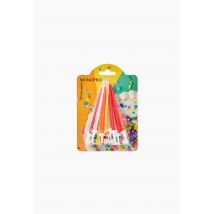 20 bougies mini fleurs rouges