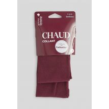 Collant contenant du cachemire chaud - Rouge foncé - 1-2 - Femme - Monoprix Femme