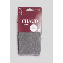 Collant contenant de la laine chaud - Gris - 3-4 - Femme - Monoprix Femme