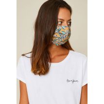 Lot de 2 masques en tissu lavables adultes - MOUTARDE - Unique - Femme - Monoprix