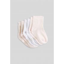 Bout'chou - Lot de 3 paires de chaussettes à motifs contenant coton bio - Rose - 19-22 - Bébé