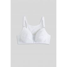 Soutien-gorge grand maintien dos renforcé sans armatures - Blanc - 105D - Femme - Monoprix Femme