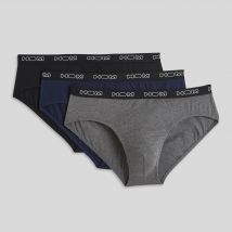 Hom - Lot de 3 slips en coton hom - Gris - XL - Homme