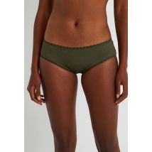 Rejeanne - Culotte menstruelle flux abondant en microfibre et coton rejanne, certifié oeko-tex - Vert foncé - 40 - Femme
