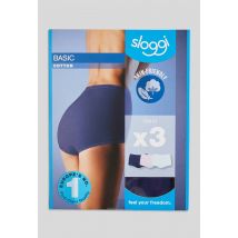 Sloggi - Lot de 3 culottes maxi en coton sloggi - MARINE/ASSORTIMENT - 50 - Femme