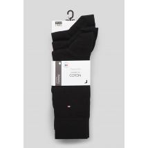 Lot de 3 paires de chaussettes en coton fabrication française - Noir - 39-42 - Homme - Monoprix