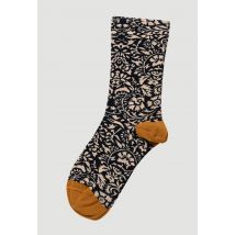 Paire de chaussette fantaisie en coton premium - Bleu foncé - Unique - Femme - Monoprix Femme