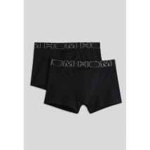 Hom - Lot de 2 boxer en coton hom, certifié oeko-tex - Noir - XXL - Homme