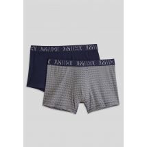 Hom - Lot de 2 boxers lawrence - Marine - L - Homme