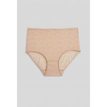 Culotte taille haute en dentelle - Rose clair - 52-54 - Femme - Monoprix