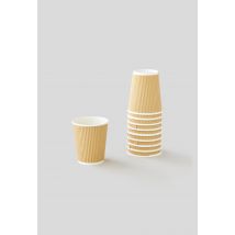 10 gobelets en carton 25cl double paroi