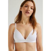 Soutien-gorge triangle invisible alexia en microfibre - Blanc - 85A - Femme - Monoprix