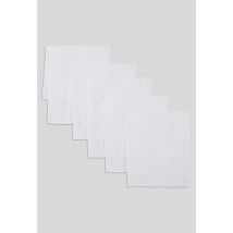 Bout'chou - Lot de 5 langes, 70x70cm en coton bio, certifié oeko-tex - Blanc - Unique - Bébé
