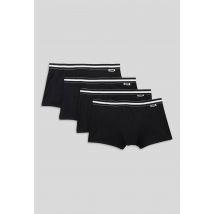 Dim - Lot de 4 boxers en coton eco dim, certifié oeko-tex - Noir - 3 - Homme