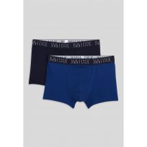 Hom - Lot de 2 boxer en coton hom, certifié oeko-tex - Bleu foncé - XXL - Homme