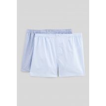 Lot de 2 caleçons en coton bio gots - Bleu - S - Homme - Monoprix