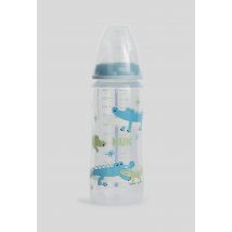 Nuk - Biberon xl first choice+ temperature control 6-18 mois 360ml - crocodile - Bleu - Unique - Bébé