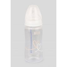 Nuk - Nuk first choice+ biberon 0-6m débit m temperature control blanc coeur 300ml - Blanc - Unique - Bébé