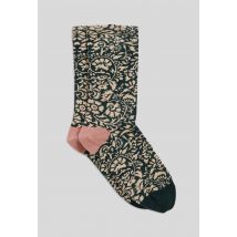 Paire de chaussette fantaisie en coton premium - Vert foncé - Unique - Femme - Monoprix Femme