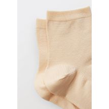 Paire de chaussettes en laine merinos - Brun clair - Unique - Femme - Monoprix