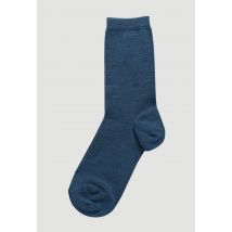 Paire de chaussettes en laine merinos - Bleu - Unique - Femme - Monoprix