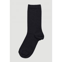 Paire de chaussettes en laine merinos - Bleu foncé - Unique - Femme - Monoprix