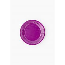 20 assiettes en carton couleur unie, 23cm