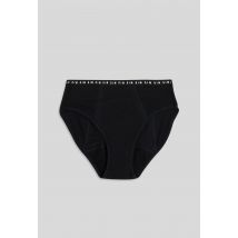 Dim - Culotte menstruelle flux abondant en coton bio, dim protect - Noir - 12 ans - Femme
