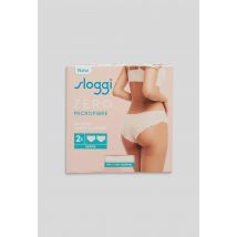 Sloggi - Lot de 2 hipster en microfibre sloggi - Beige Ecru - L - Femme