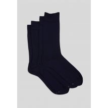 Bleu Foret - Lot de 2 paires de chaussettes en fil d'écosse bleuforêt - Bleu foncé - 43-46 - Homme