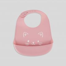Bout'chou - Bavoir en silicone à poche récupératrice - Rose - Unique - Bébé