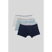 Dim - Lot de 3 boxers en coton multiday colors dim - Bleu foncé - 3 - Homme