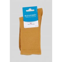 Bleu Foret - Paire de chaussettes en coton bleuforêt - Brun clair - Unique - Femme