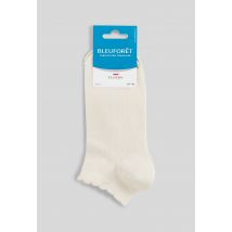 Bleu Foret - Paire de socquettes en coton ajouré bleuforet - Blanc - Unique - Femme